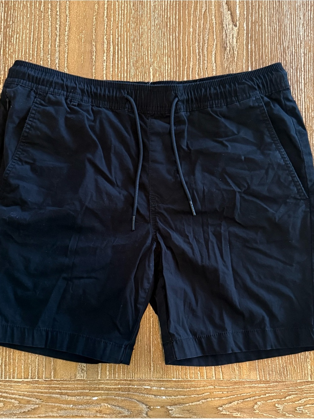 Denim & Flower Men's Black Athletic Drawstring Shorts